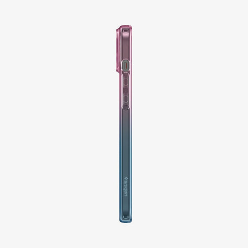ACS06557 - iPhone 15 Pro Max Case Liquid Crystal in crystal clear showing the back